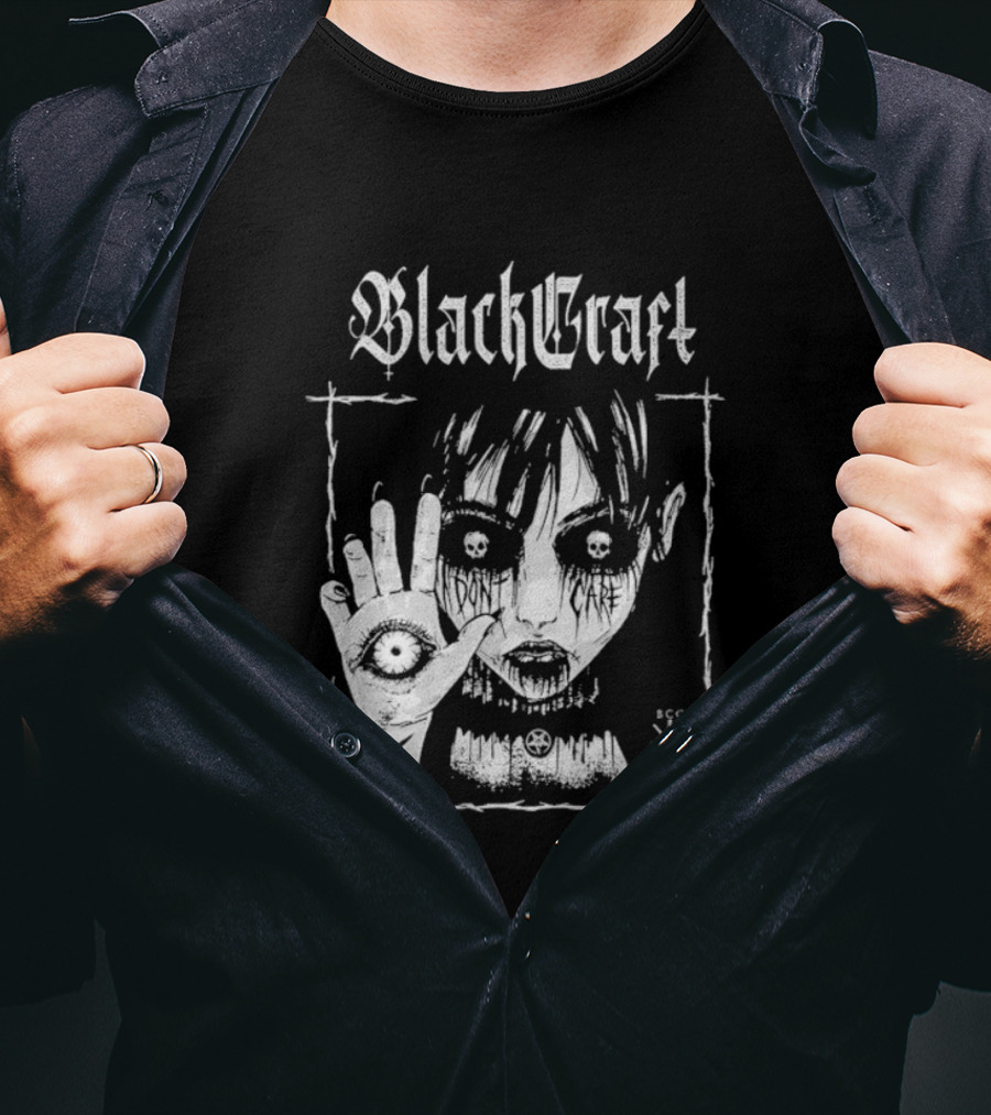 Blackcraft Cult Salem Anime Girl Goth Eye Symbol Mystical T-Shirt