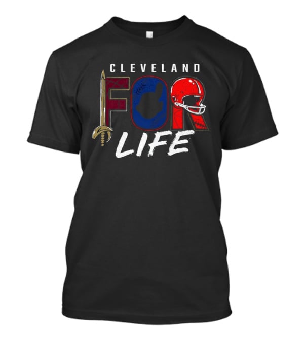 Cleveland Fan Pride Forever Football Baseball Iconic Symbols T-Shirt