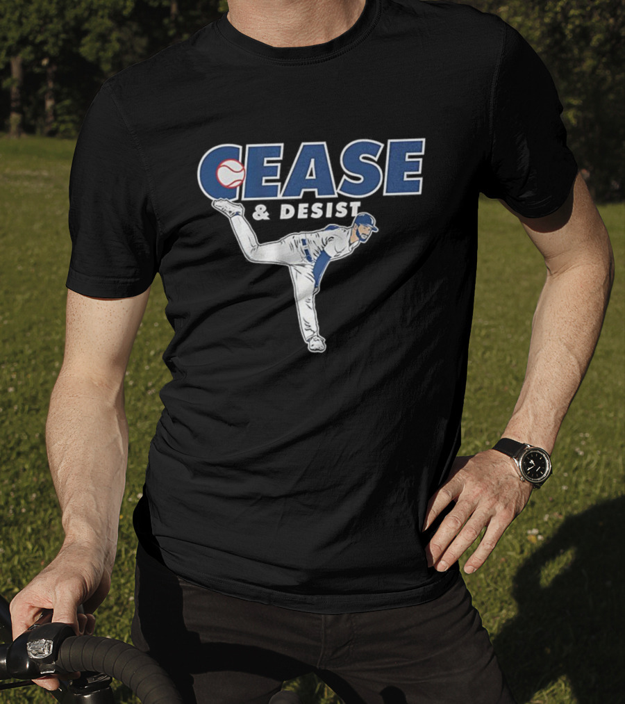 Cease And Desist Pitching Baseball Player T-Shirt