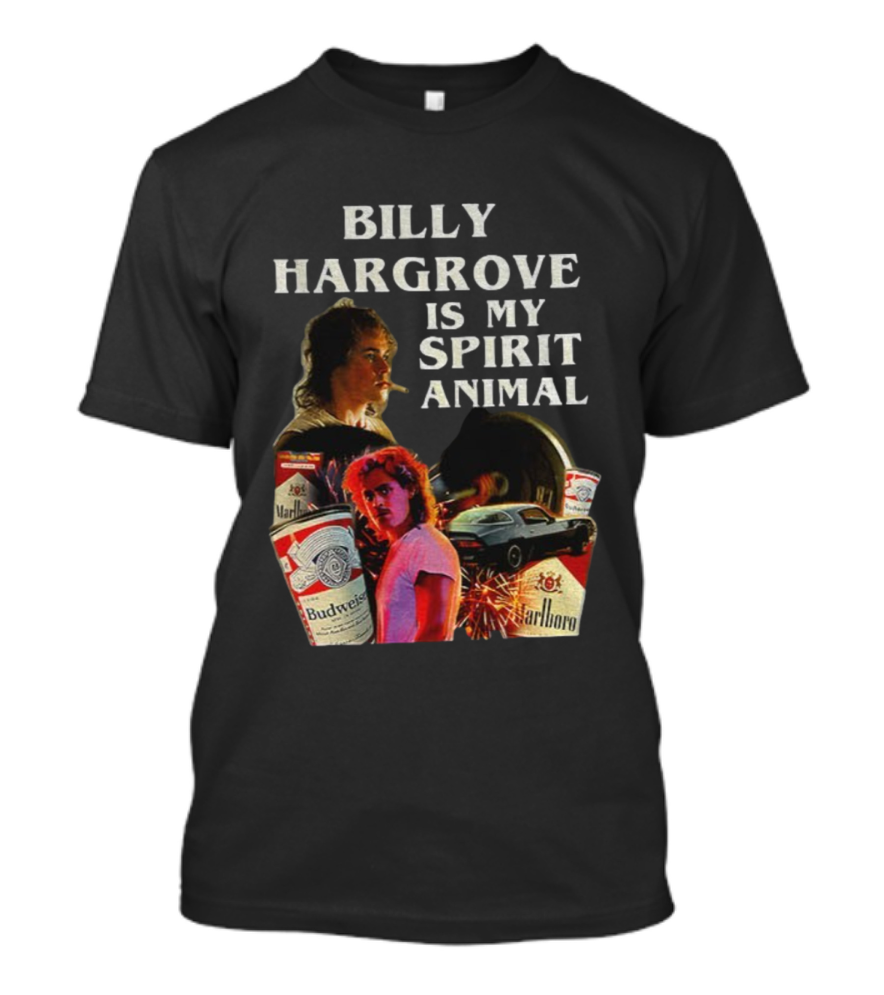Billy Hargrove Is My Spirit Animal Budweiser Marlboro Tribute T-Shirt