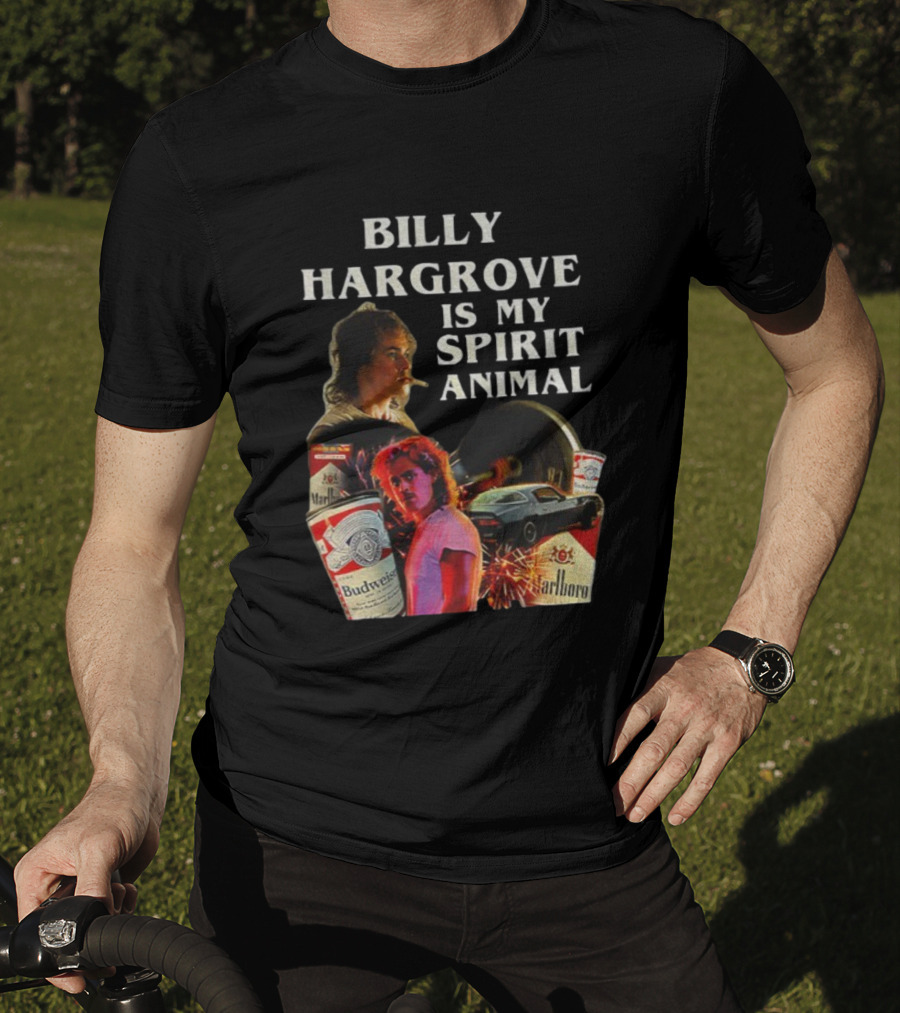 Billy Hargrove Is My Spirit Animal Budweiser Marlboro Tribute T-Shirt