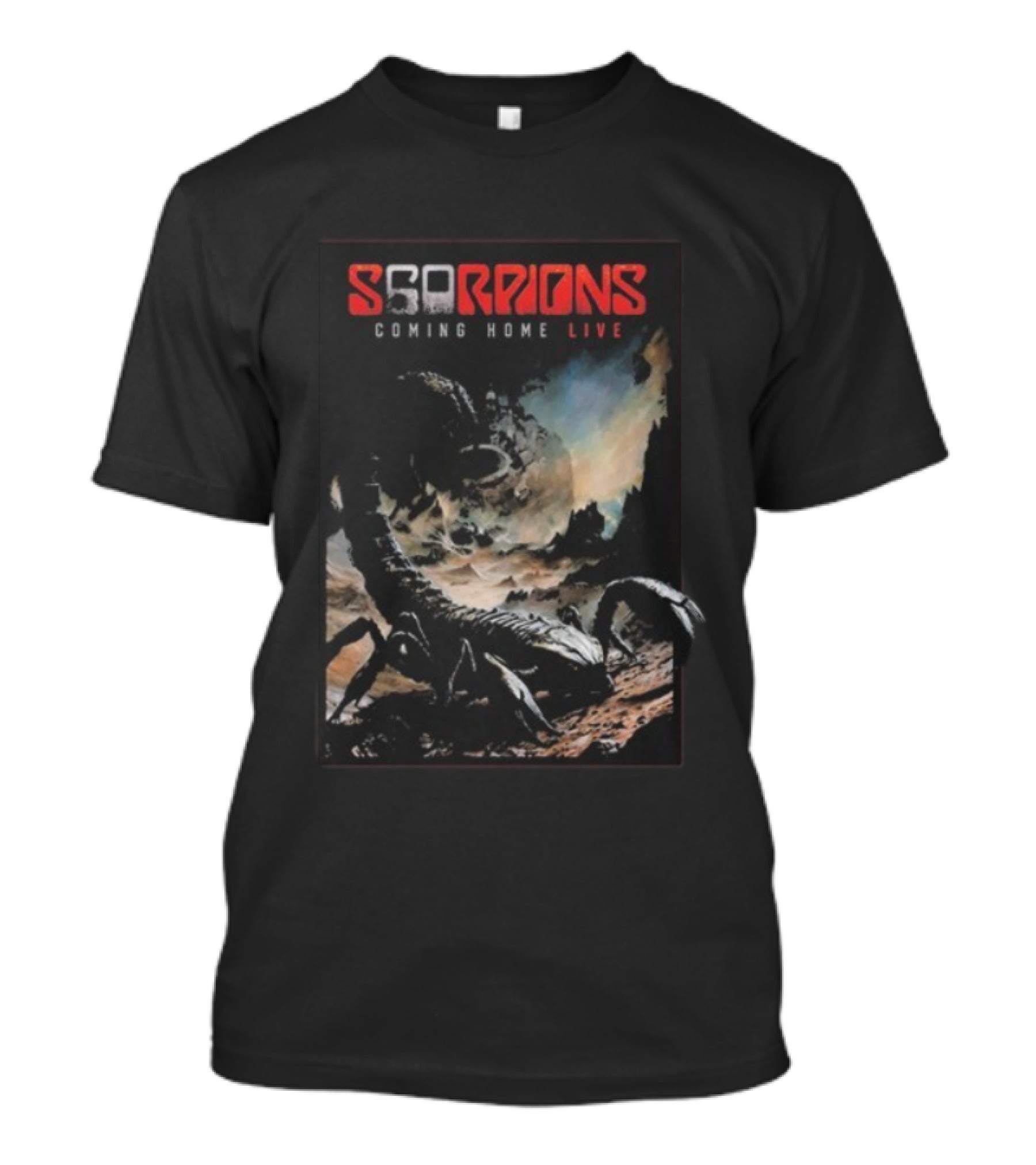 Scorpions Coming Home Live Cover 2025 2026 Vintage Concert Tour Merchandise T-Shirt