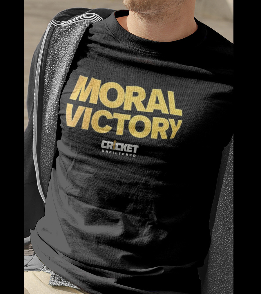 Moral Victory Cricket Unfiltered Podcast Tee T-Shirt