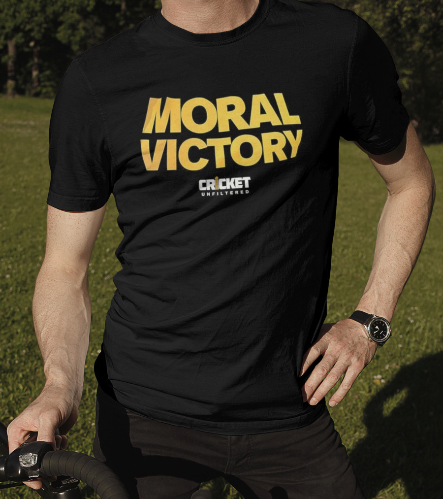 Moral Victory Cricket Unfiltered Podcast Tee T-Shirt