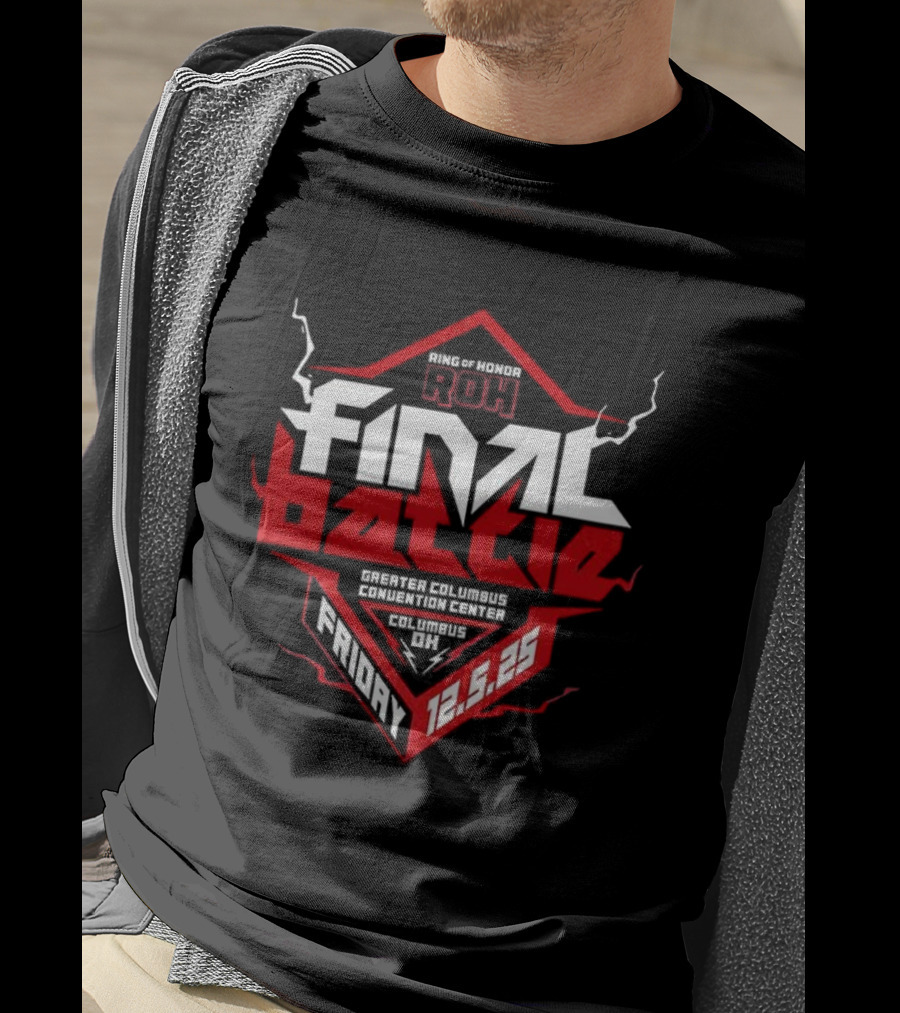 Ring Of Honor ROH Final Battle 12.13.25 Event Promotion T-Shirt