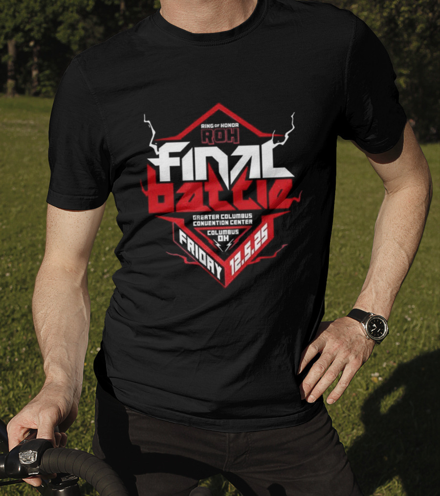 Ring Of Honor ROH Final Battle 12.13.25 Event Promotion T-Shirt