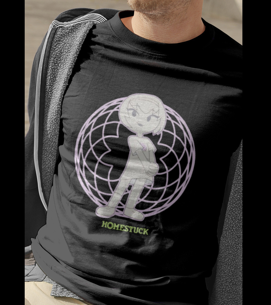 Homestuck Rose Character In Purple Globe Background T-Shirt