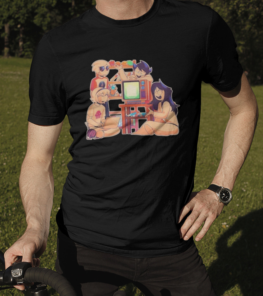 VHS Dubs AV Club Project Retro TV Anime Characters T-Shirt