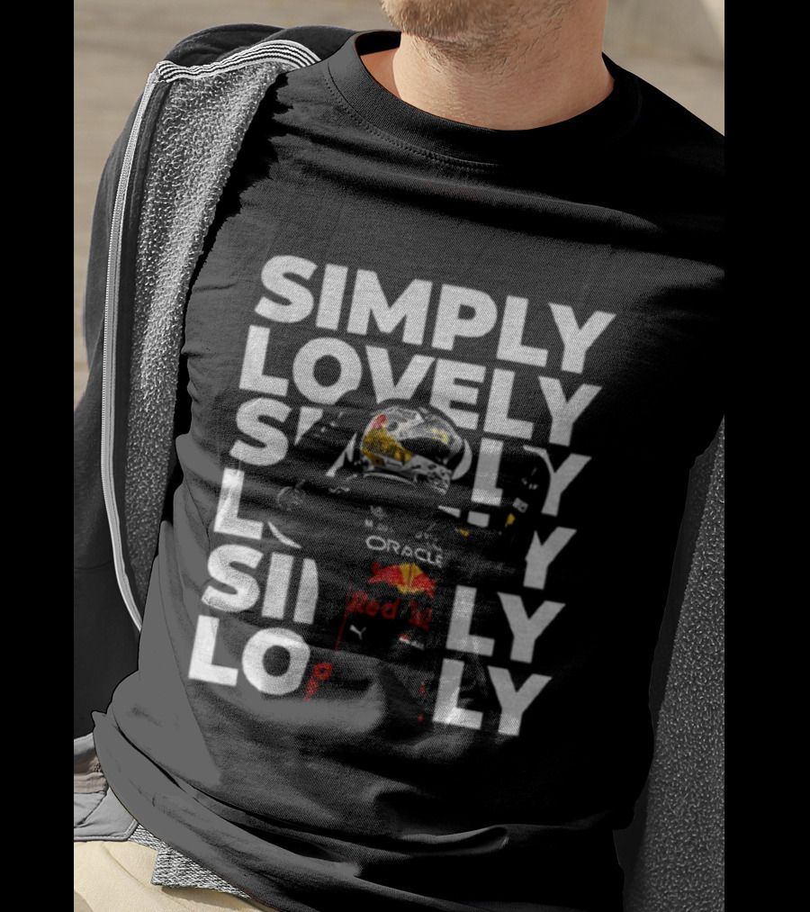 Max Verstappen Simply Lovely Oracle Red Bull Racing F1 Motorsport T-Shirt
