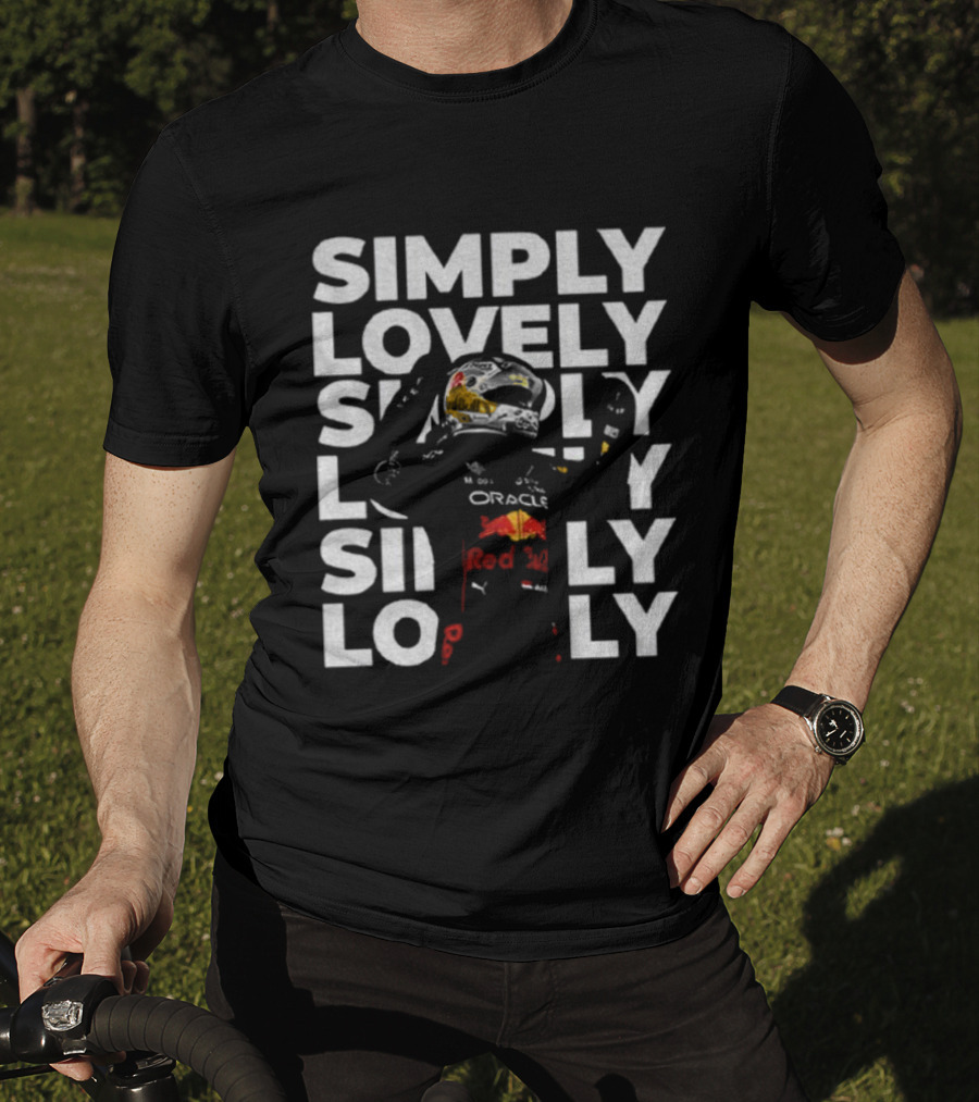 Max Verstappen Simply Lovely Oracle Red Bull Racing F1 Motorsport T-Shirt