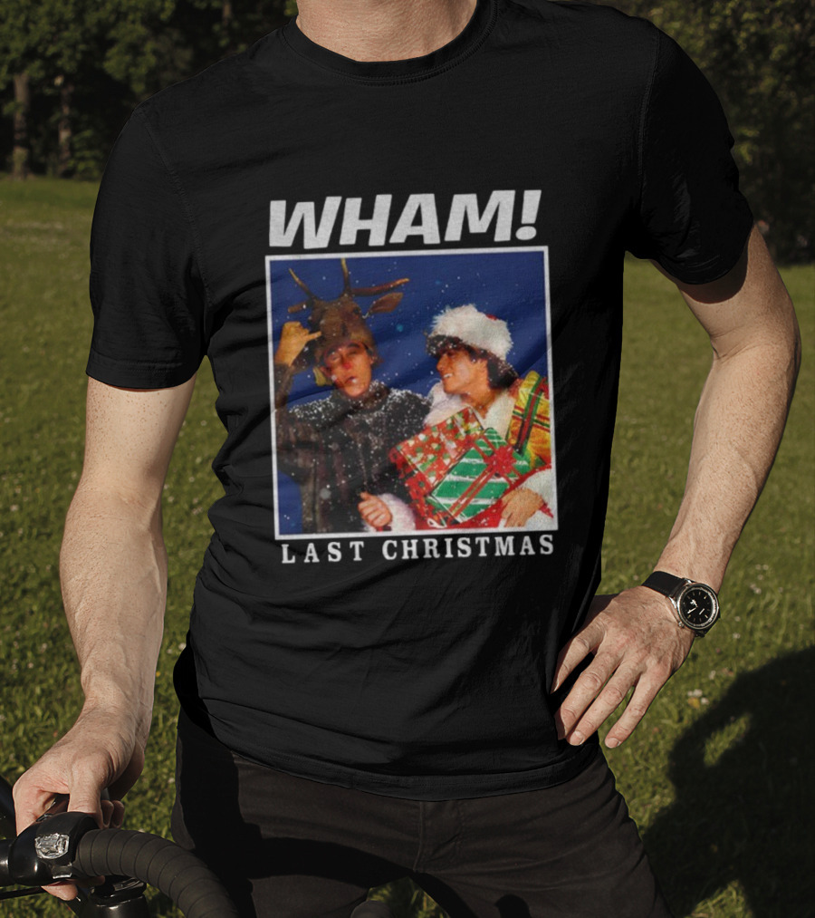 WHAM George Michael Last Christmas Vintage Holiday Scene T-Shirt