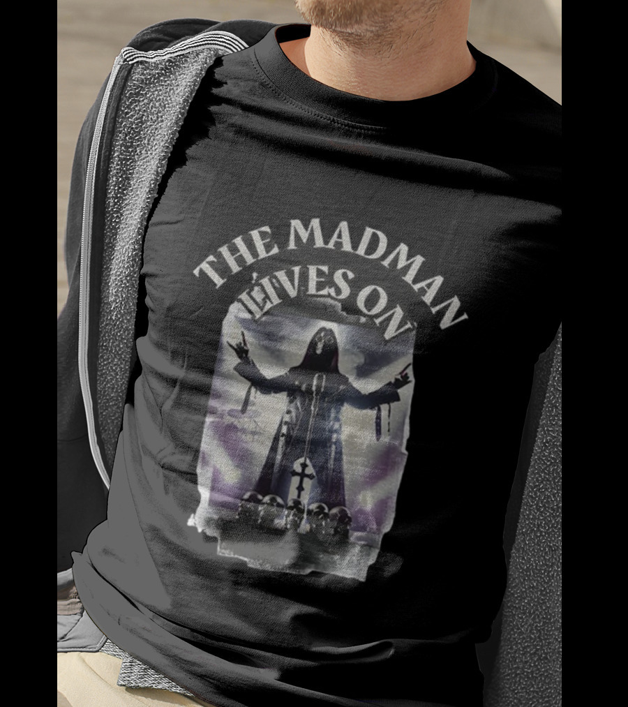 The Madman Lives On Ozzy Osbourne Tribute RIP 2025 T-Shirt