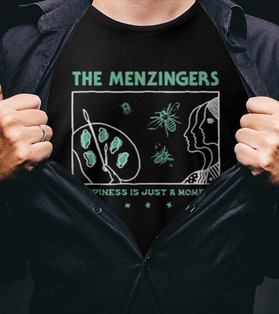 The Menzingers Happiness Is Just A Moment Painter Palette And Silhouette T-Shirt