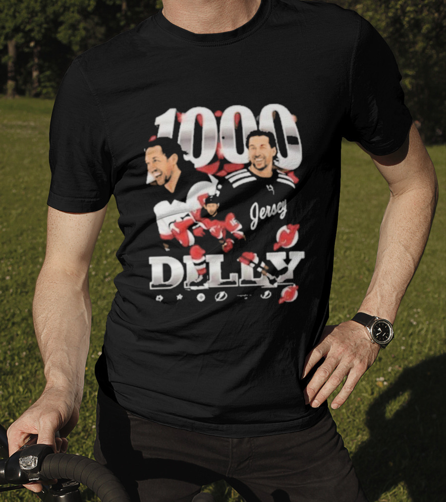 1000 Games Travis Zajac New Jersey Devils T-Shirt