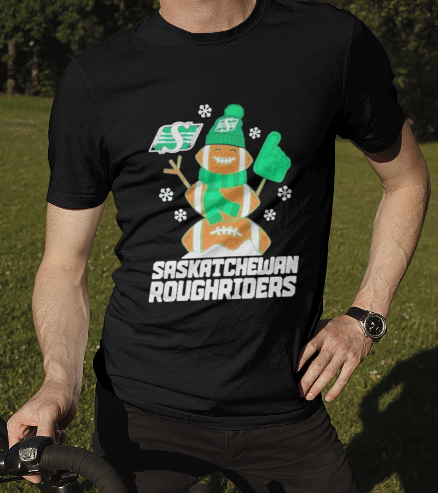 Saskatchewan Roughriders Rider Snowman Christmas Sweater Football Holiday Fan Gear T-Shirt