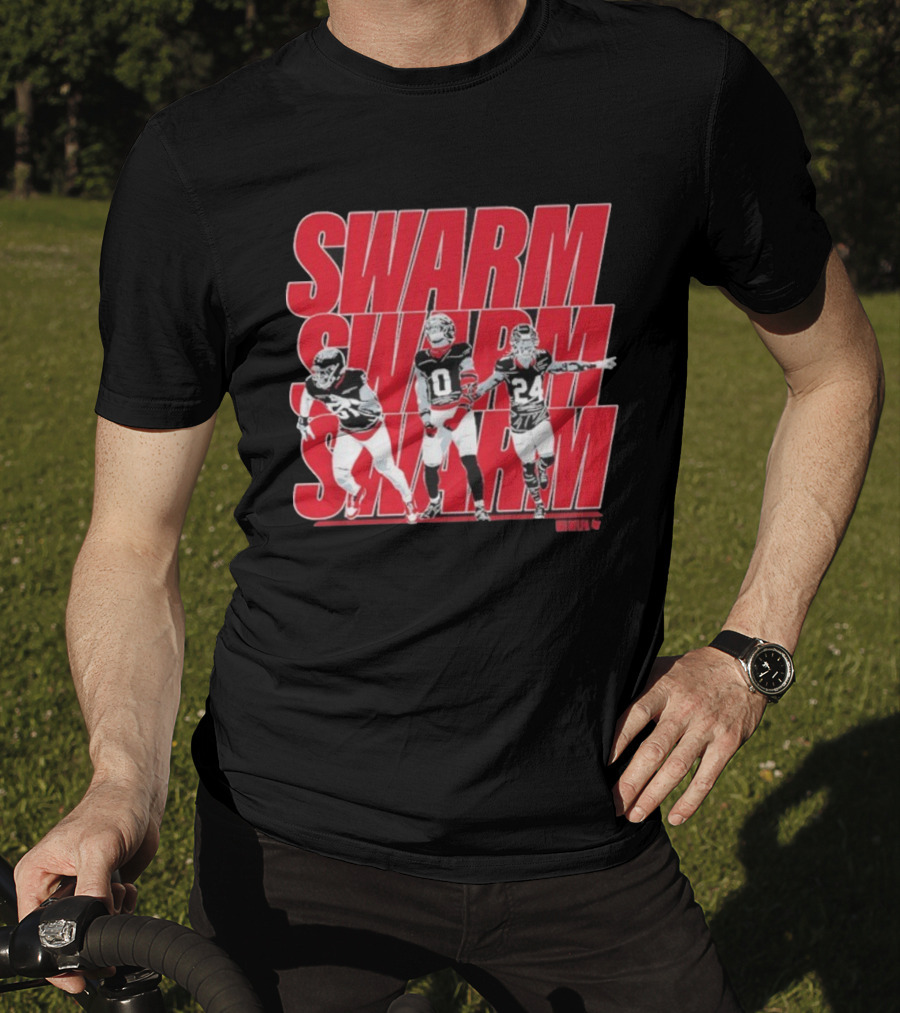 Swarm Will Anderson Jr Azeez Al-Shaair Derek Stingley Jr Football Trio T-Shirt