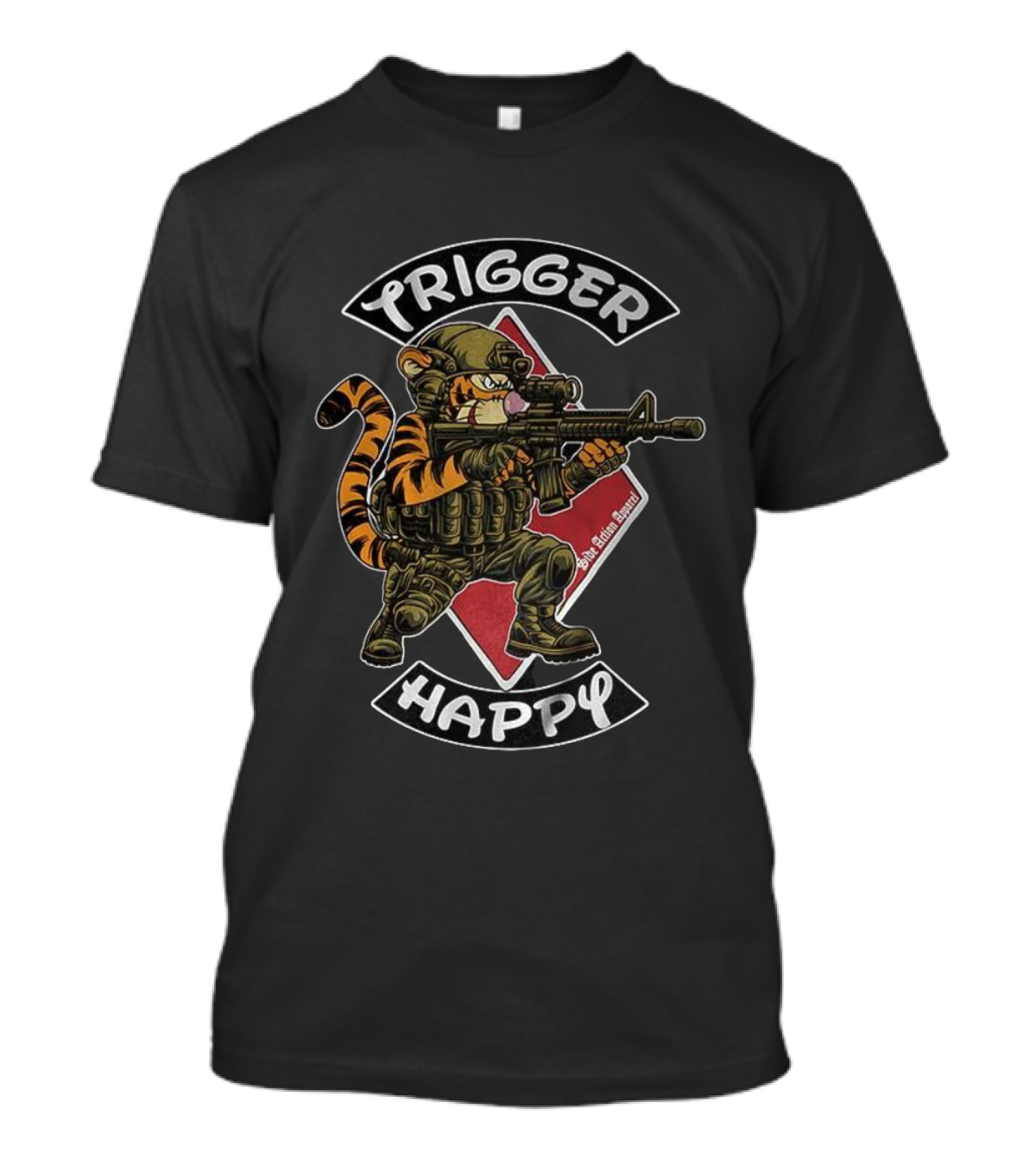 Trigger Happy Tigger Soldier Rifle 9th Infantry Division T-Shirt