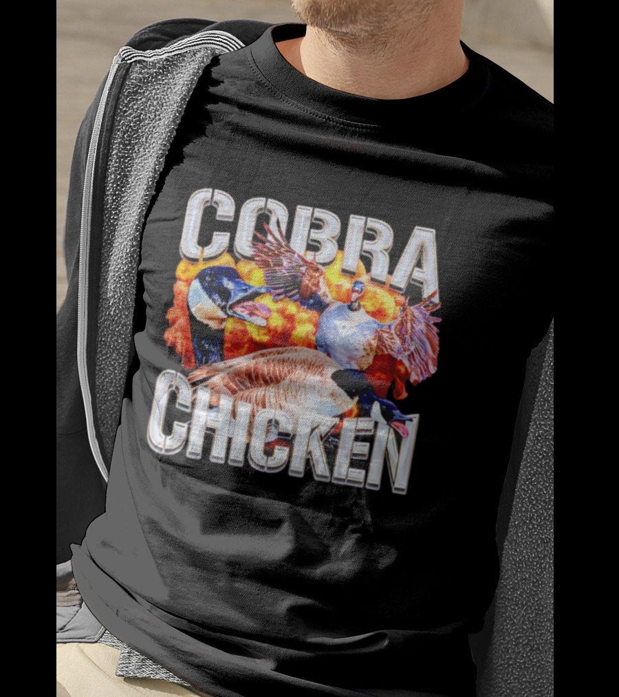 Cobra Chicken Goose Fire Explosion Apparel T-Shirt
