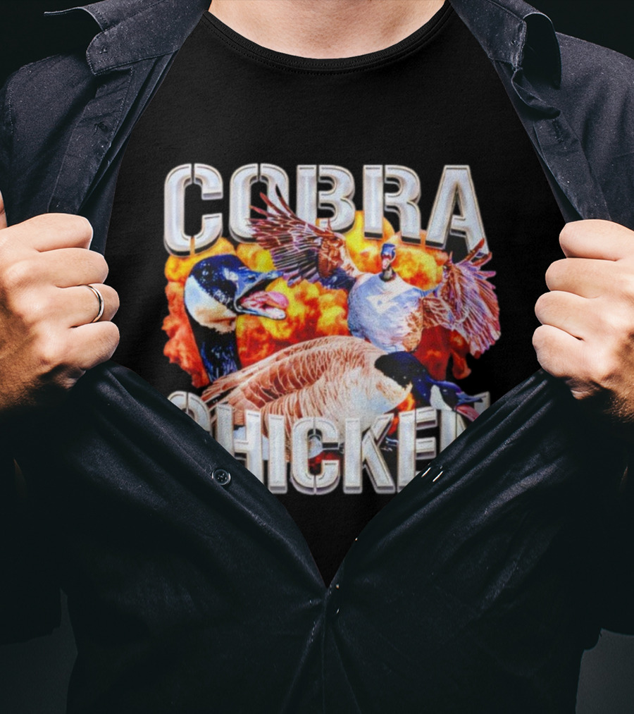 Cobra Chicken Goose Fire Explosion Apparel T-Shirt
