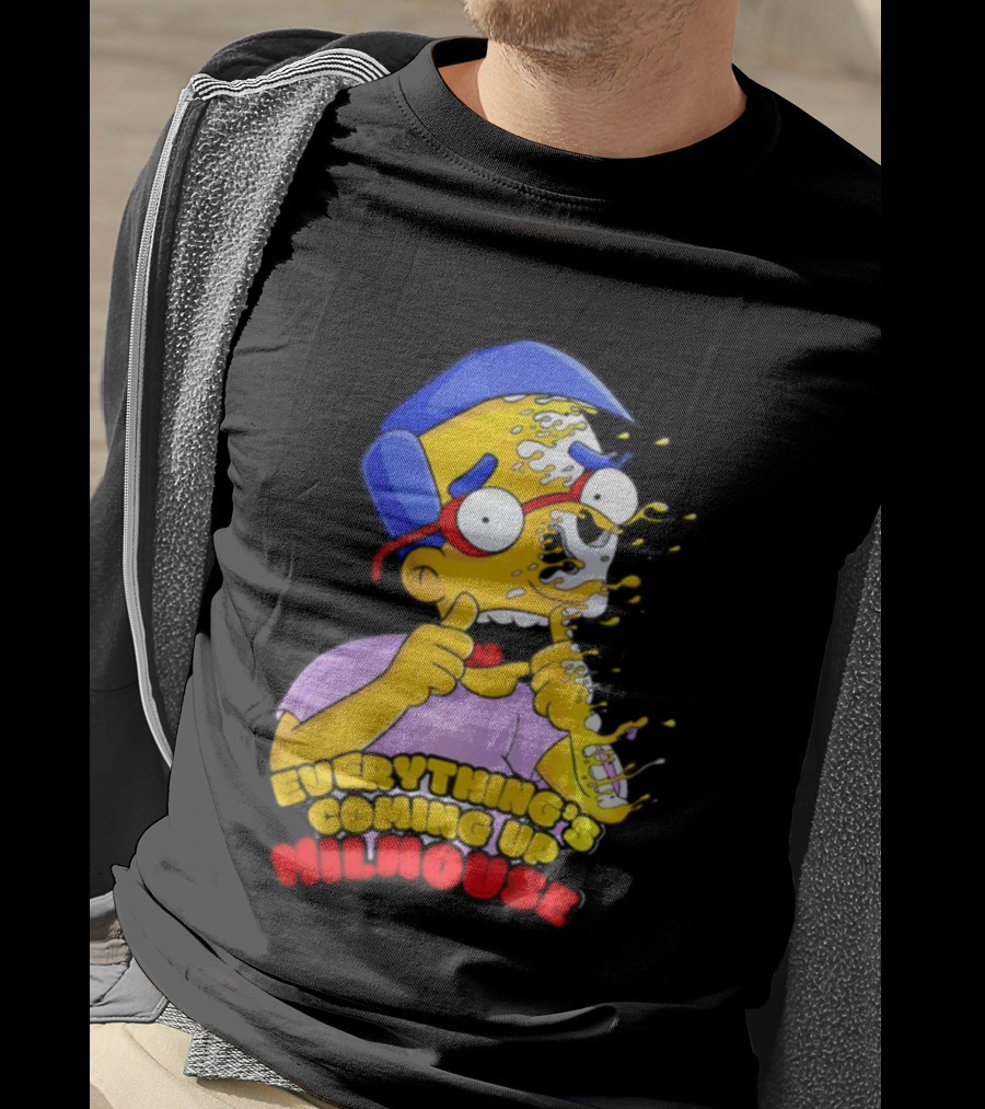 The Simpsons Everything's Coming Up Milhouse Melting Character T-Shirt