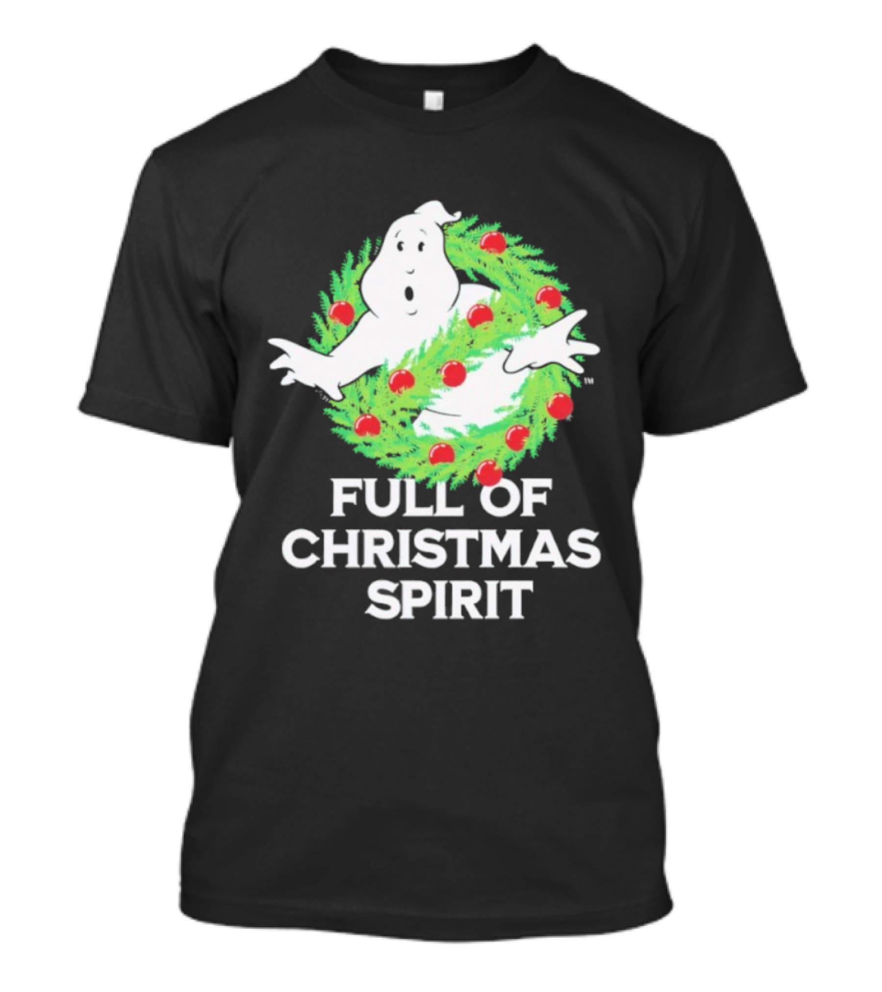 Ghostbusters Full Of Christmas Spirit Wreath T-Shirt