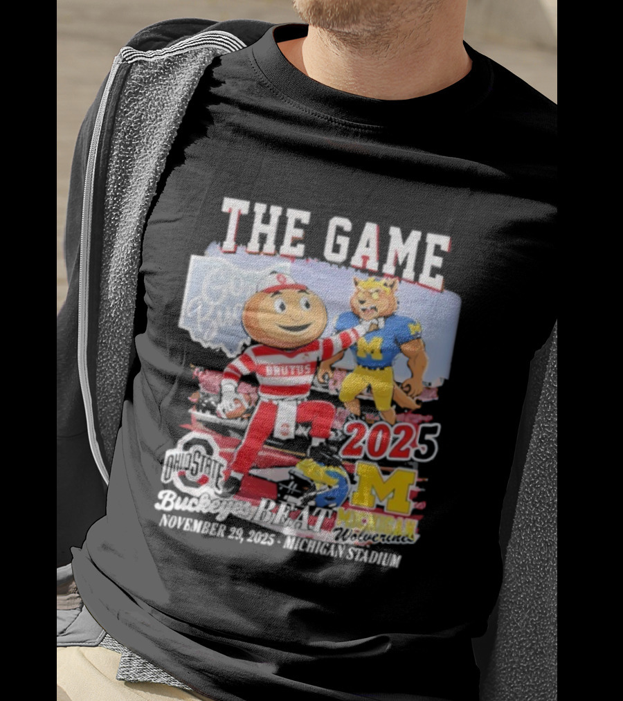 Ohio State Buckeyes The Game Brutus Vs Michigan Wolverines 2025 November 29 Ohio Stadium T-Shirt