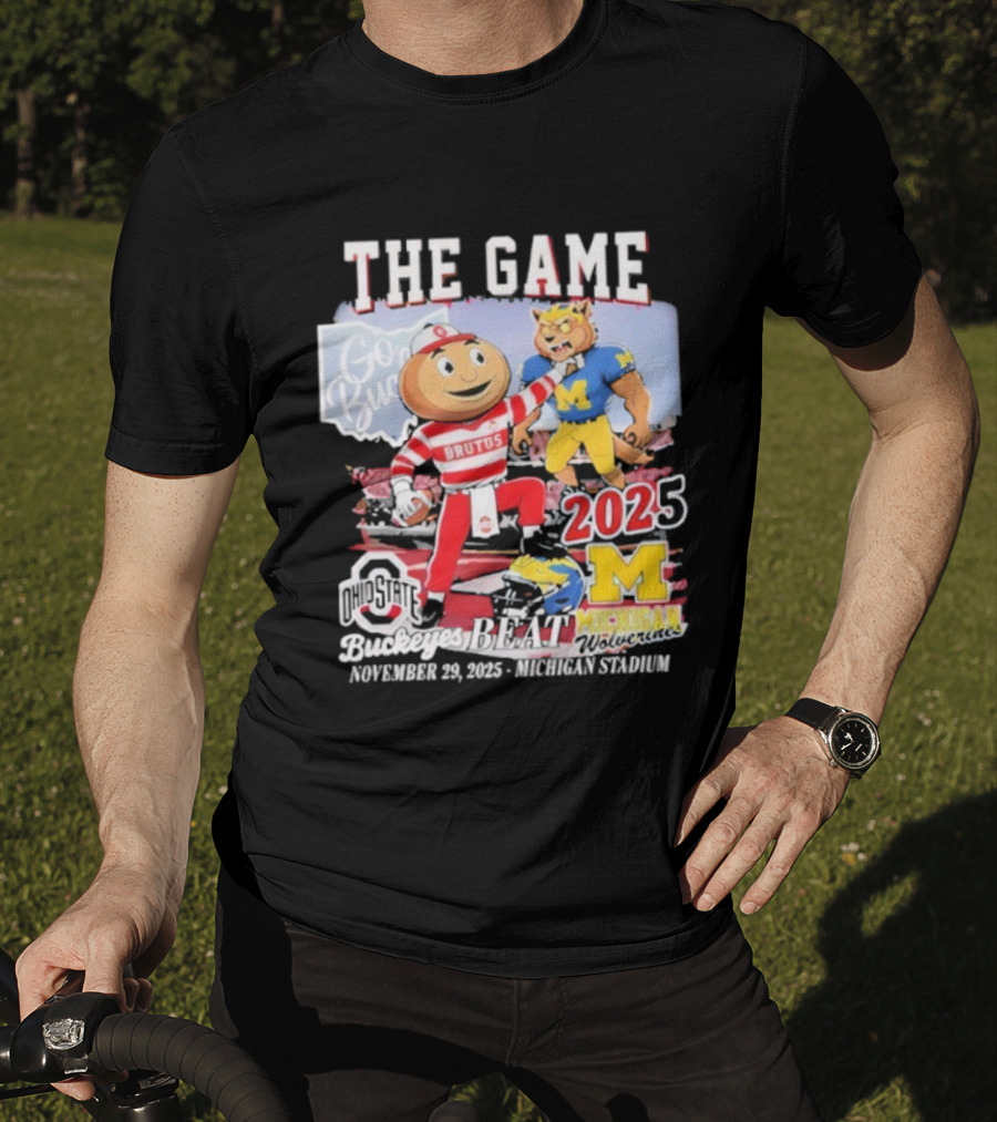 Ohio State Buckeyes The Game Brutus Vs Michigan Wolverines 2025 November 29 Ohio Stadium T-Shirt