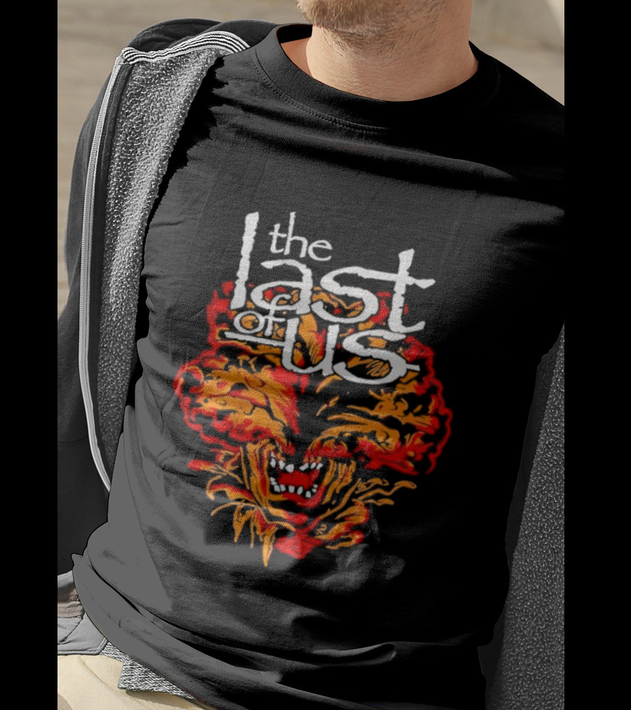 The Last Of Us Lamb Of God Fusion Fire Face Art T-Shirt