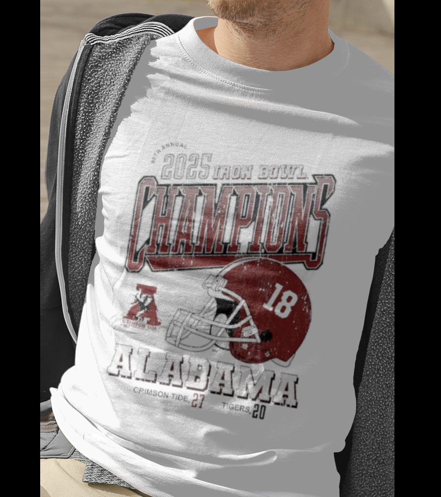 Alabama Crimson Tide 2025 Iron Bowl Champions Auburn Tigers 89th Game Score 27-20 T-Shirt