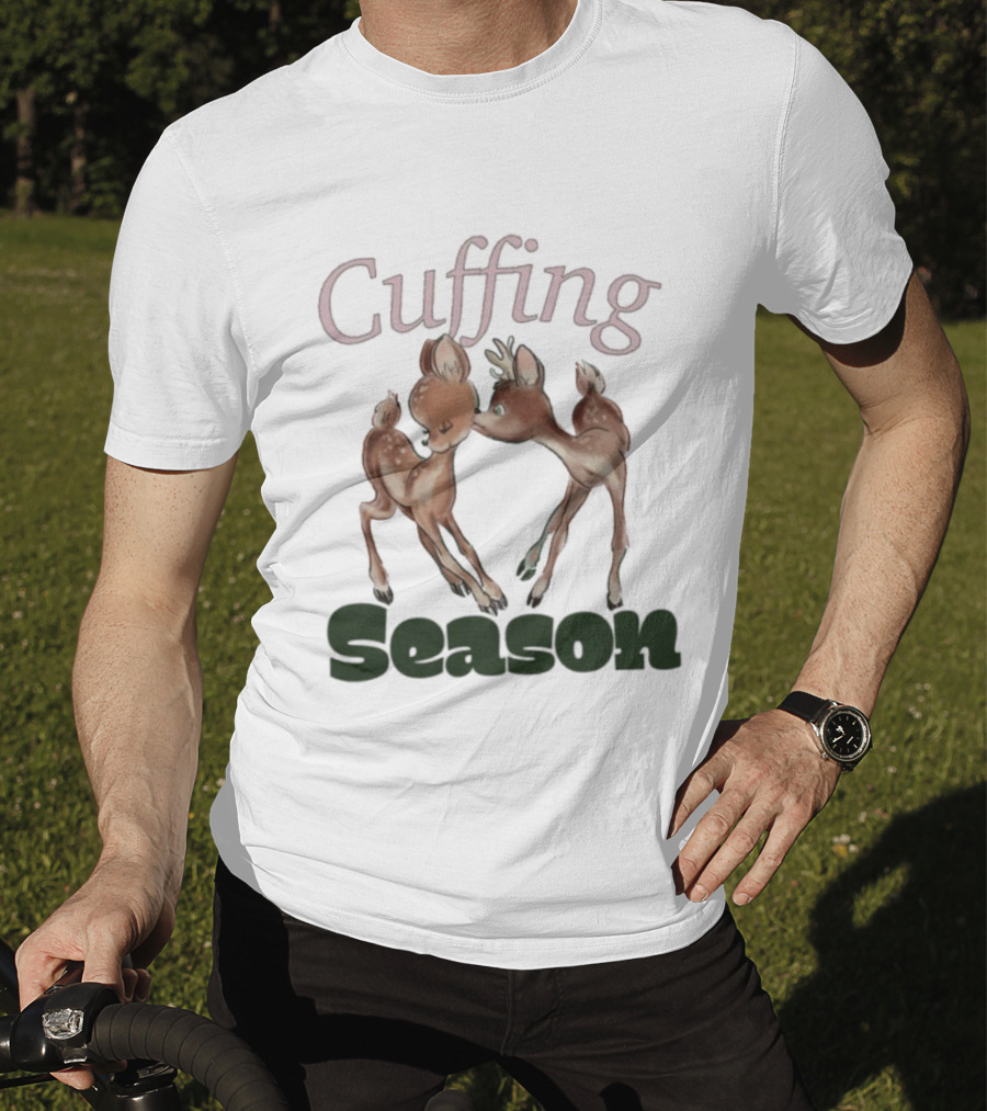 Cuffing Season Deers Kiss T-Shirt