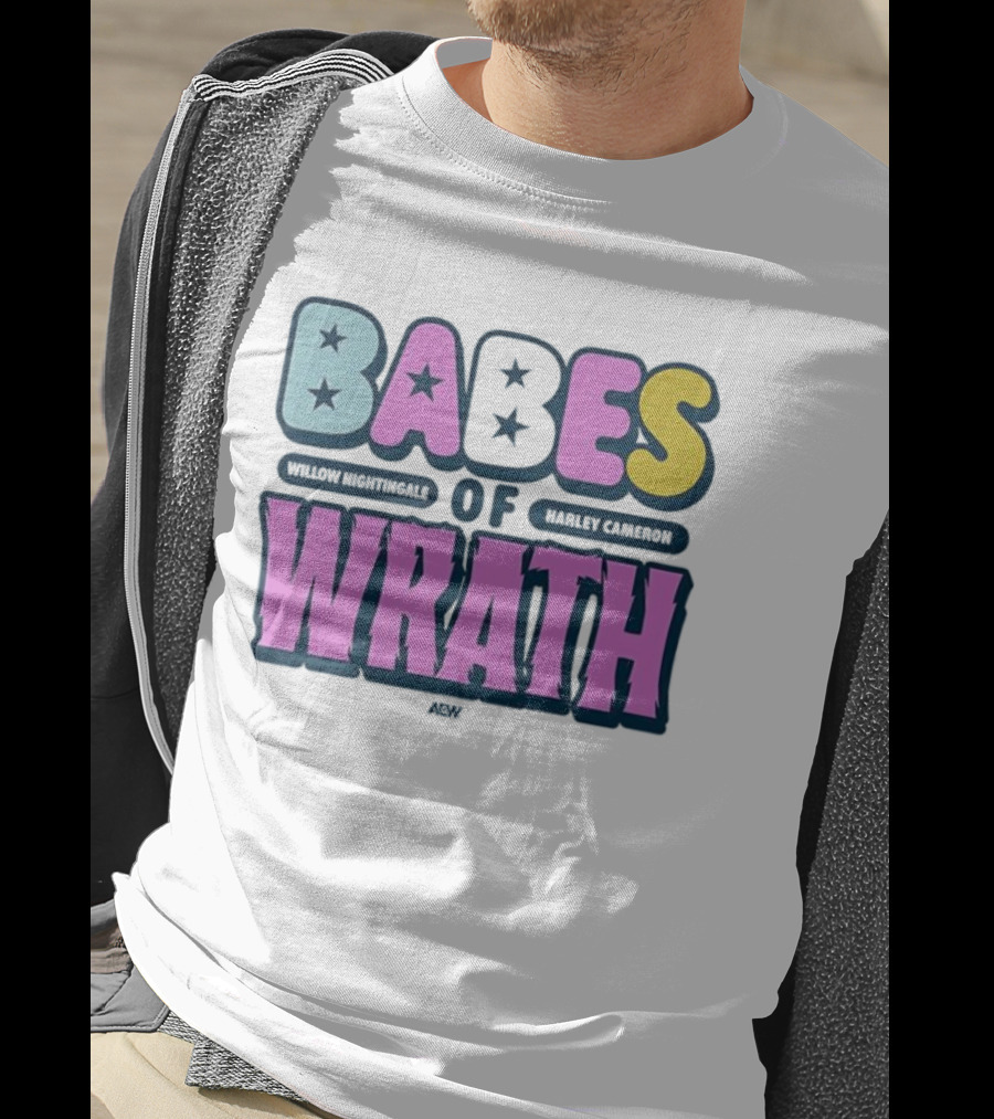 Babes Of Wrath Willow Nightingale Harley Cameron Stars T-Shirt