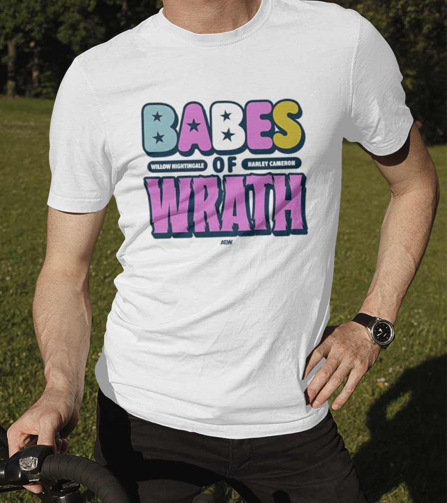 Babes Of Wrath Willow Nightingale Harley Cameron Stars T-Shirt