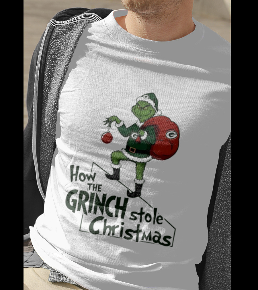 Green Bay Packers How The Grinch Stole Christmas Holiday Sweater T-Shirt