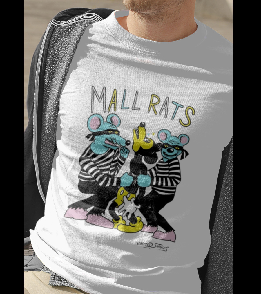 Mickey Mouse Mall Rats United Snakes Parody T-Shirt