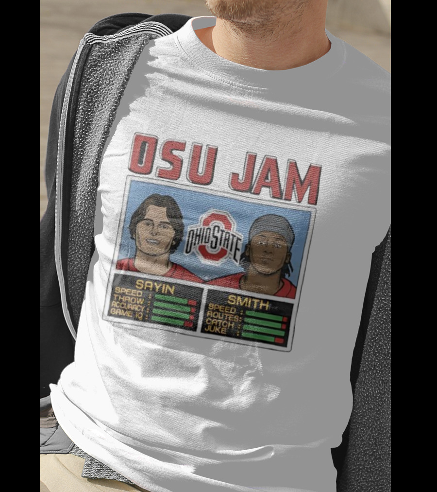 OSU Jam Ohio State Sayin Smith Speed Accuracy Routes T-Shirt