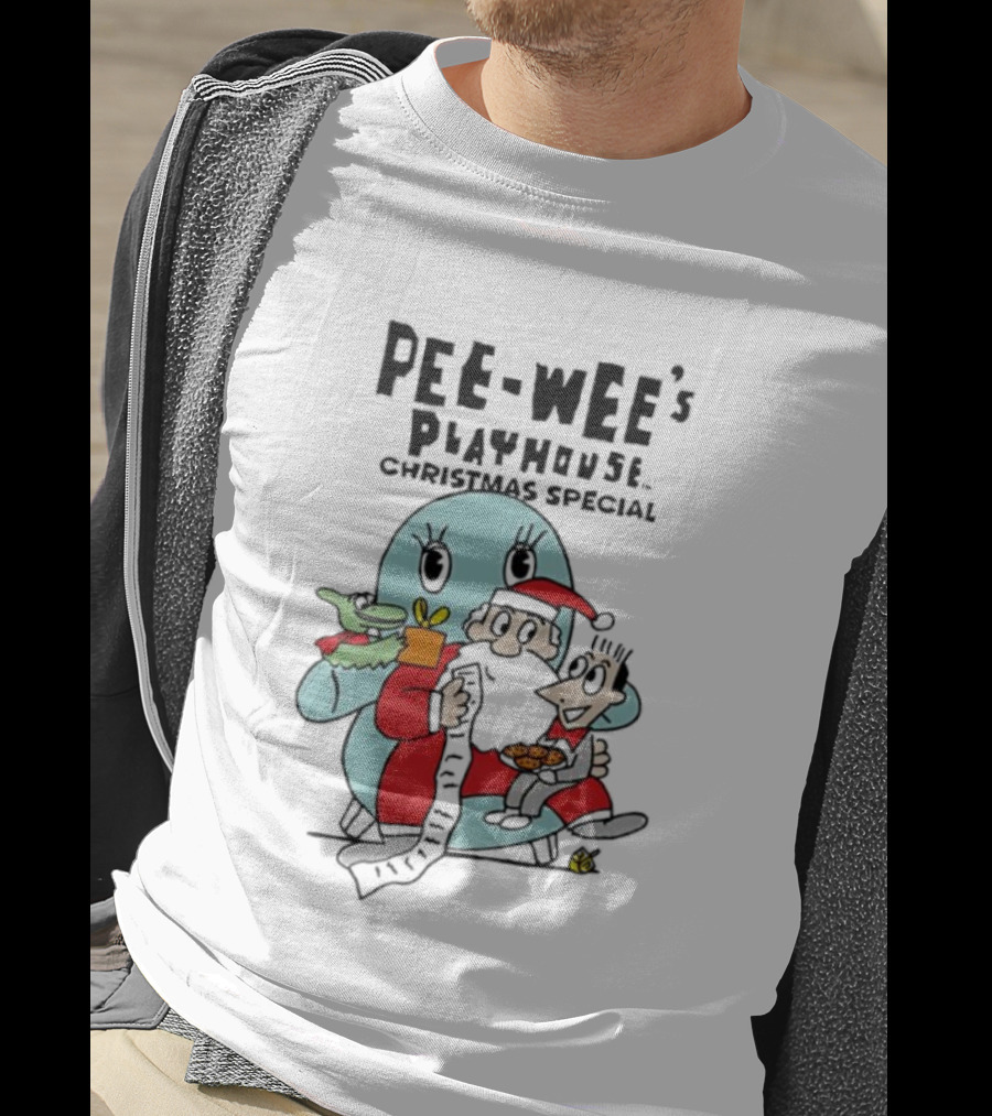 Pee-wee’s Playhouse Christmas Special Characters With Gifts T-Shirt