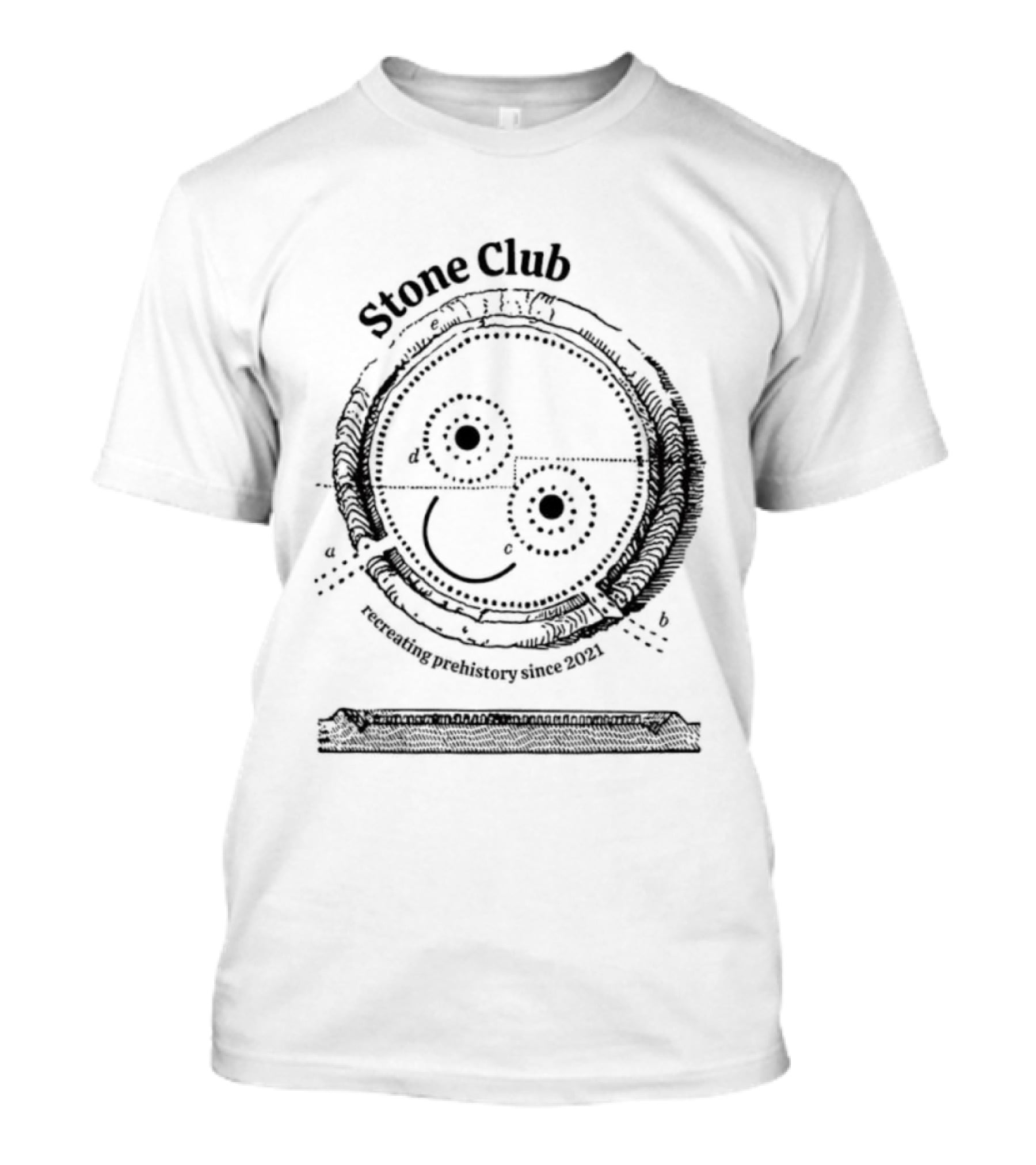 Stone Club Calling Recreating Prehistory Since 2021 T-Shirt