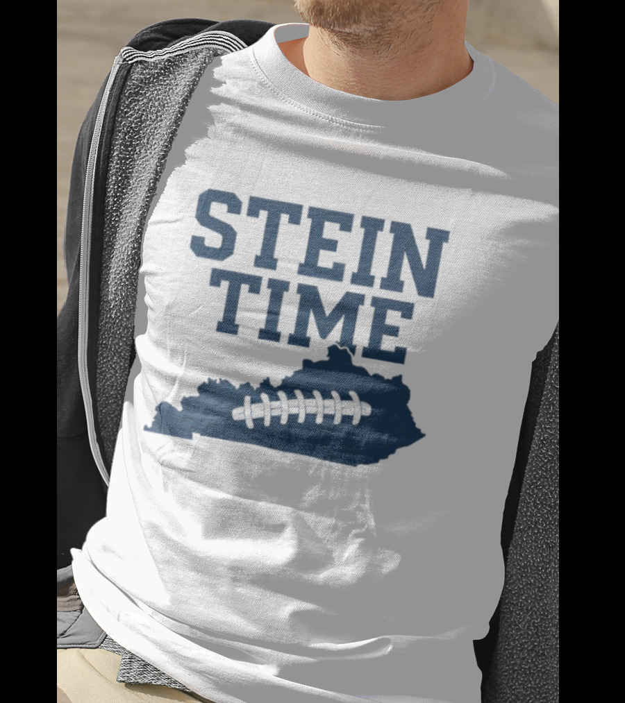 Stein Time Football State Outline T-Shirt