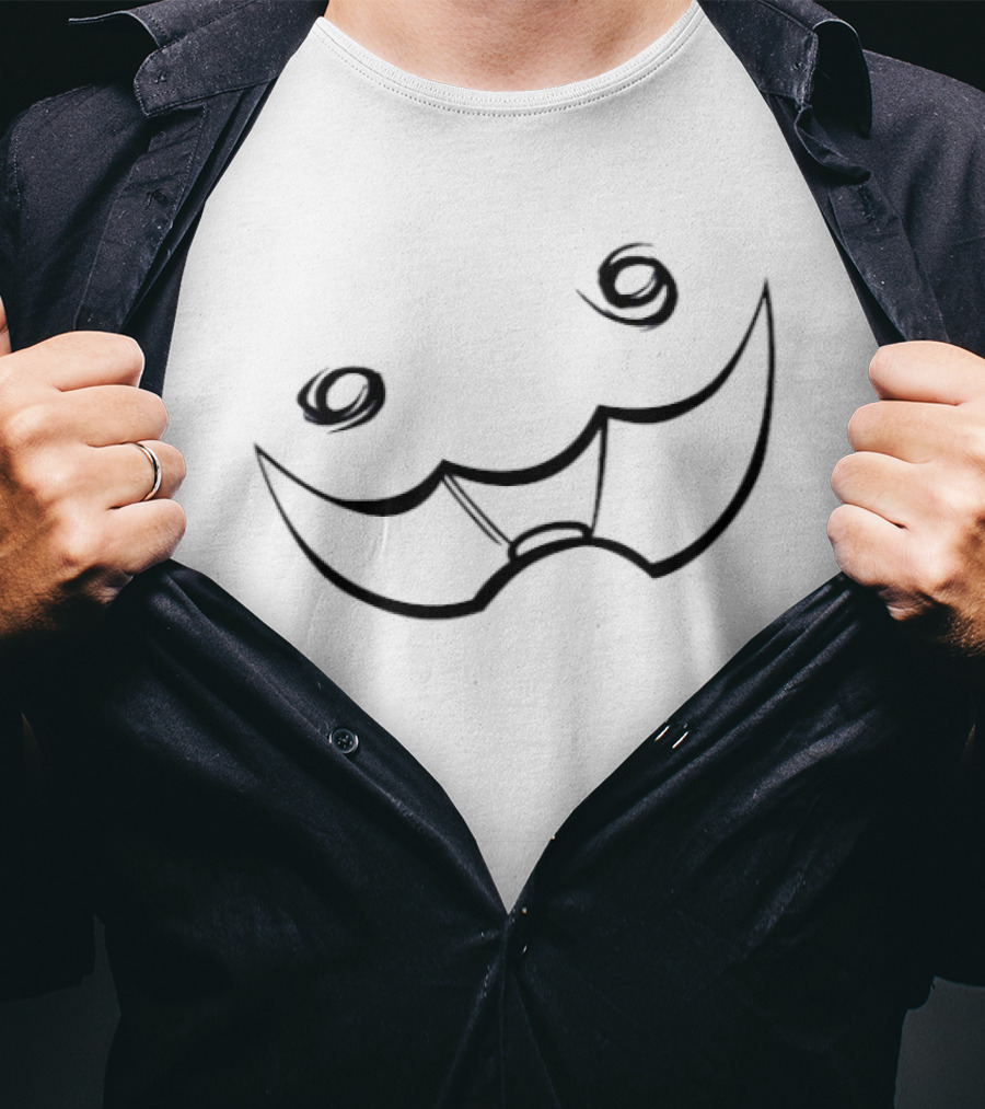 Homestuck Ghost Iconic Mischievous Face T-Shirt