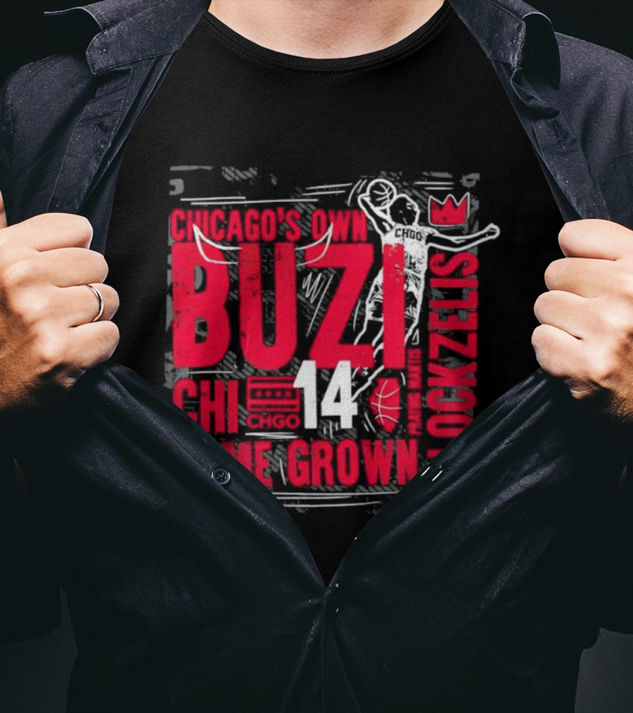 BUZL CHI 14 Blockzilla Homegrown Basketball T-Shirt