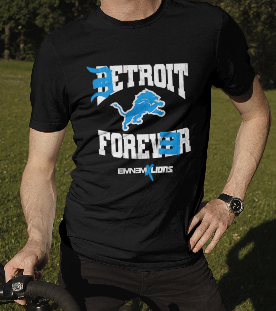 Detroit Forever Detroit Lions Eminem Collaboration T-Shirt