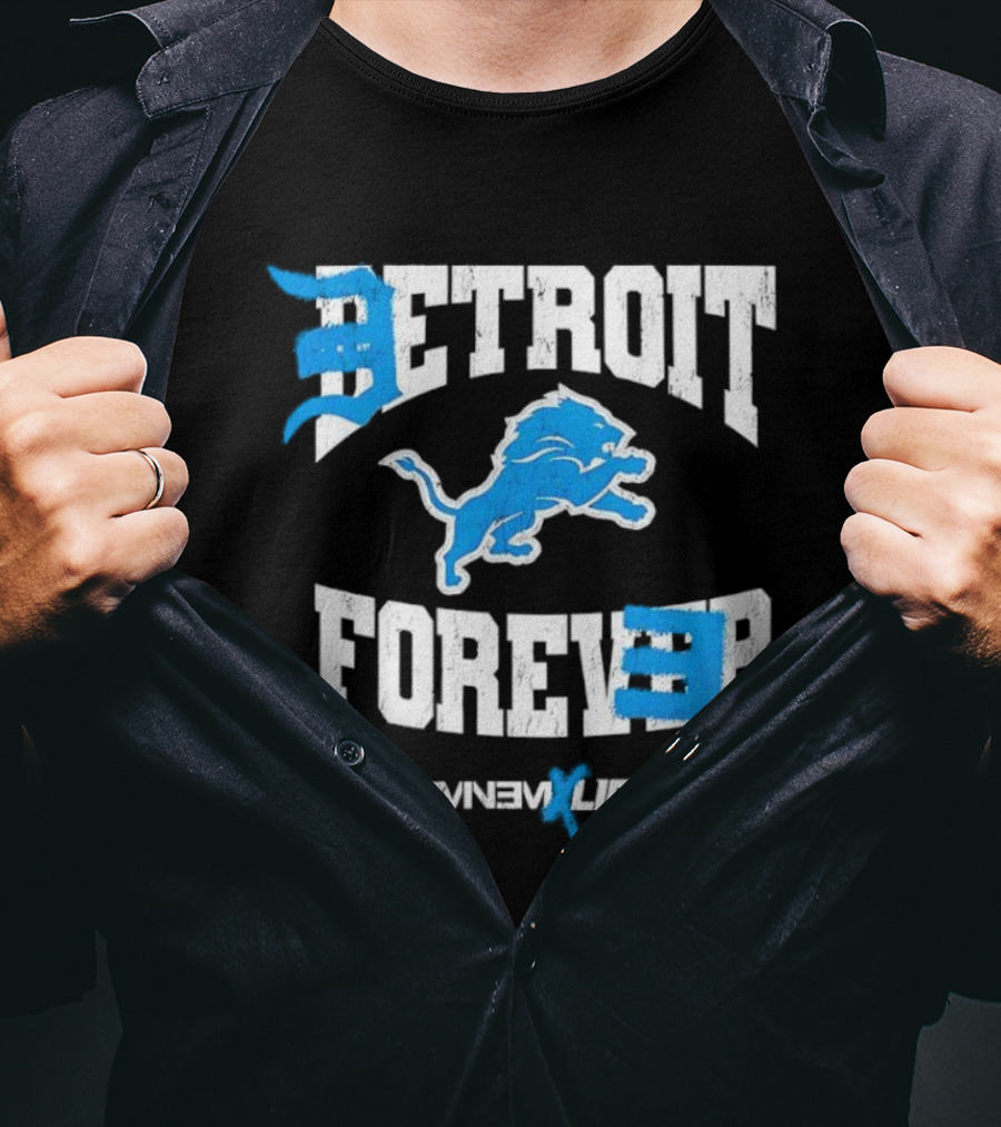Detroit Forever Detroit Lions Eminem Collaboration T-Shirt