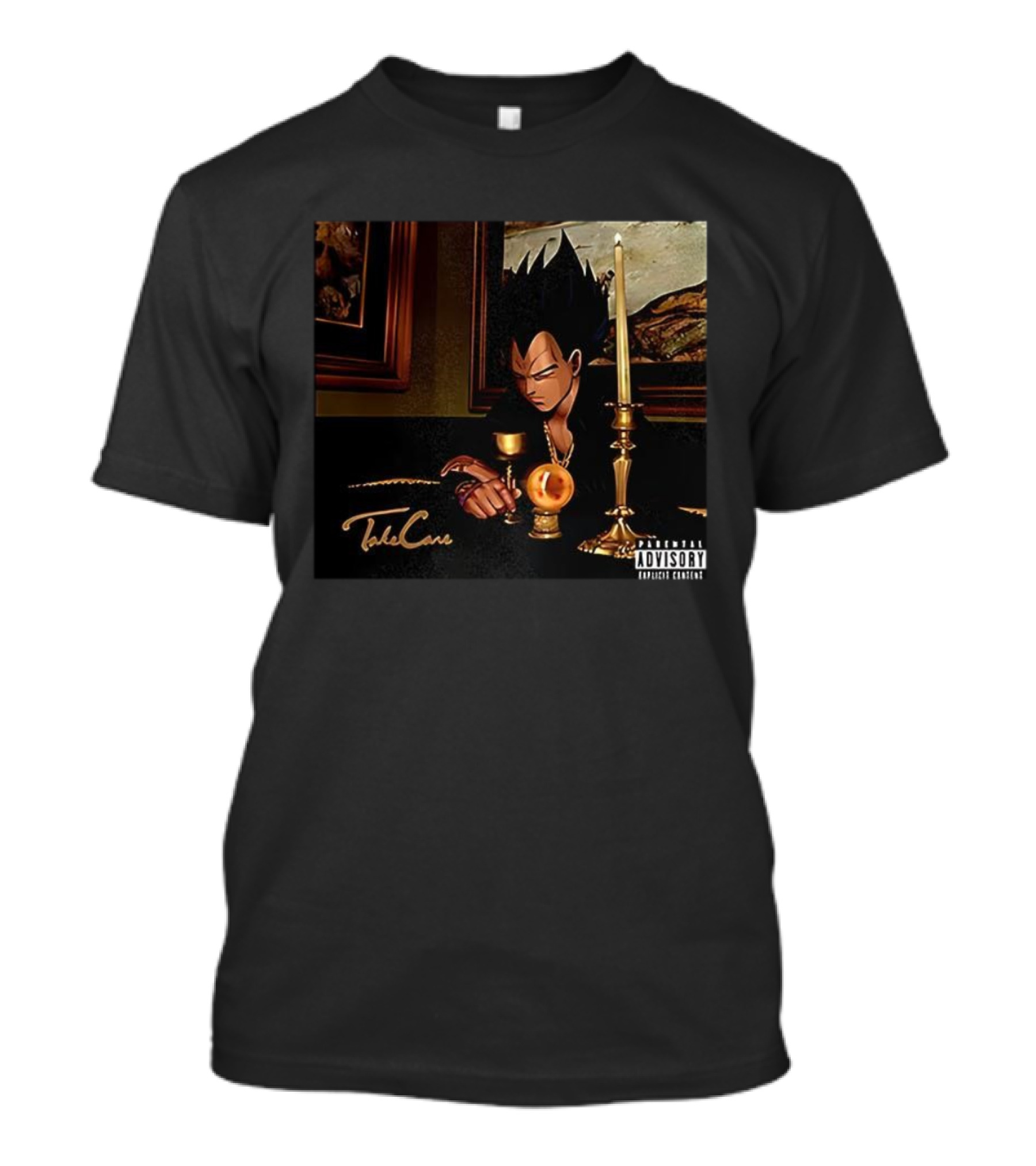 Dragon Ball Vegeta Take Care Parody With Saiyan And Dragon Ball Symbolism T-Shirt