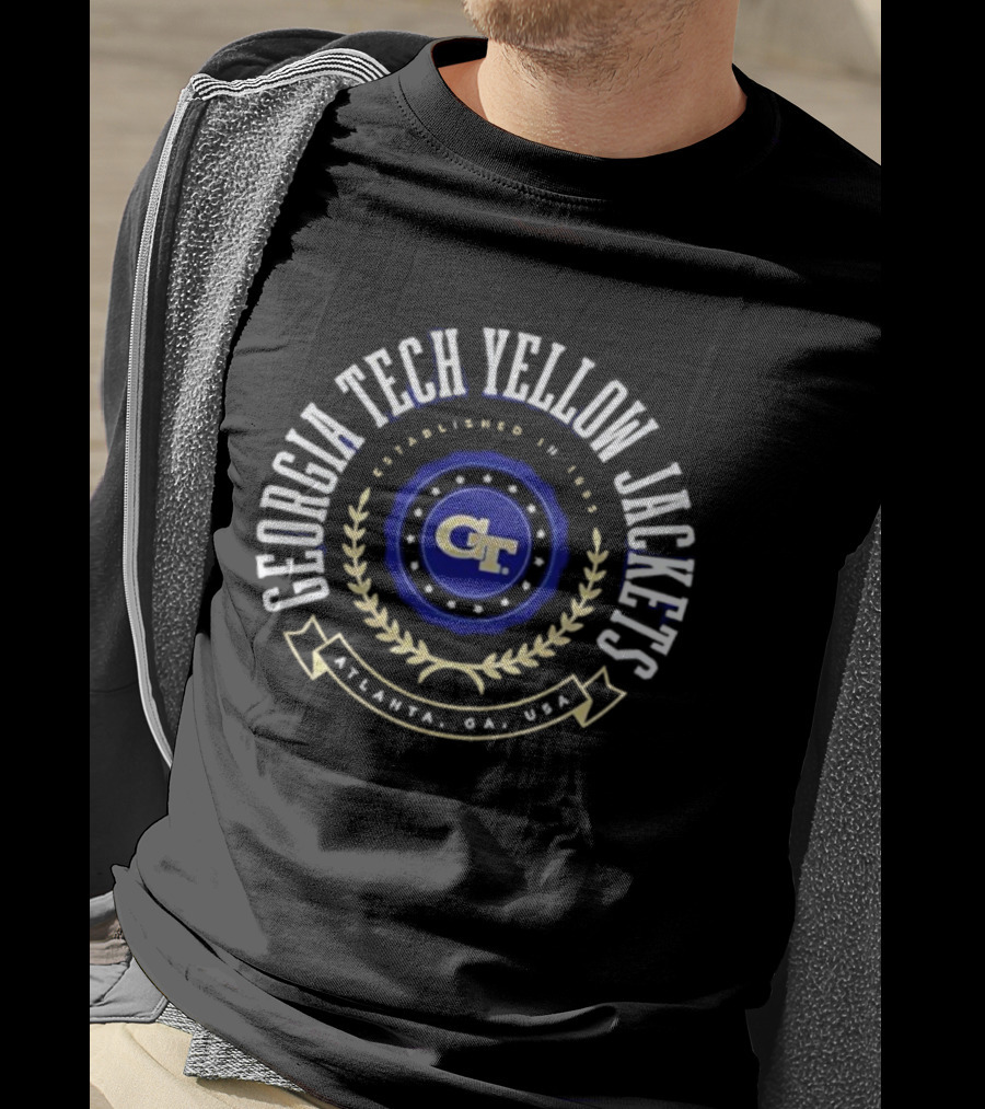 Georgia Tech Yellow Jackets Established 1885 Atlanta GA USA T-Shirt