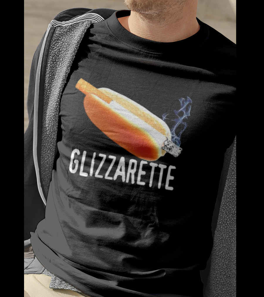 Glizzarette Hot Dog Cigarette Fusion Humor Novelty T-Shirt