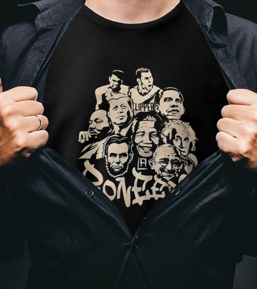Pioneers MLK Obama Ali JFK Lincoln Gandhi MJ Einstein Mandela T-Shirt