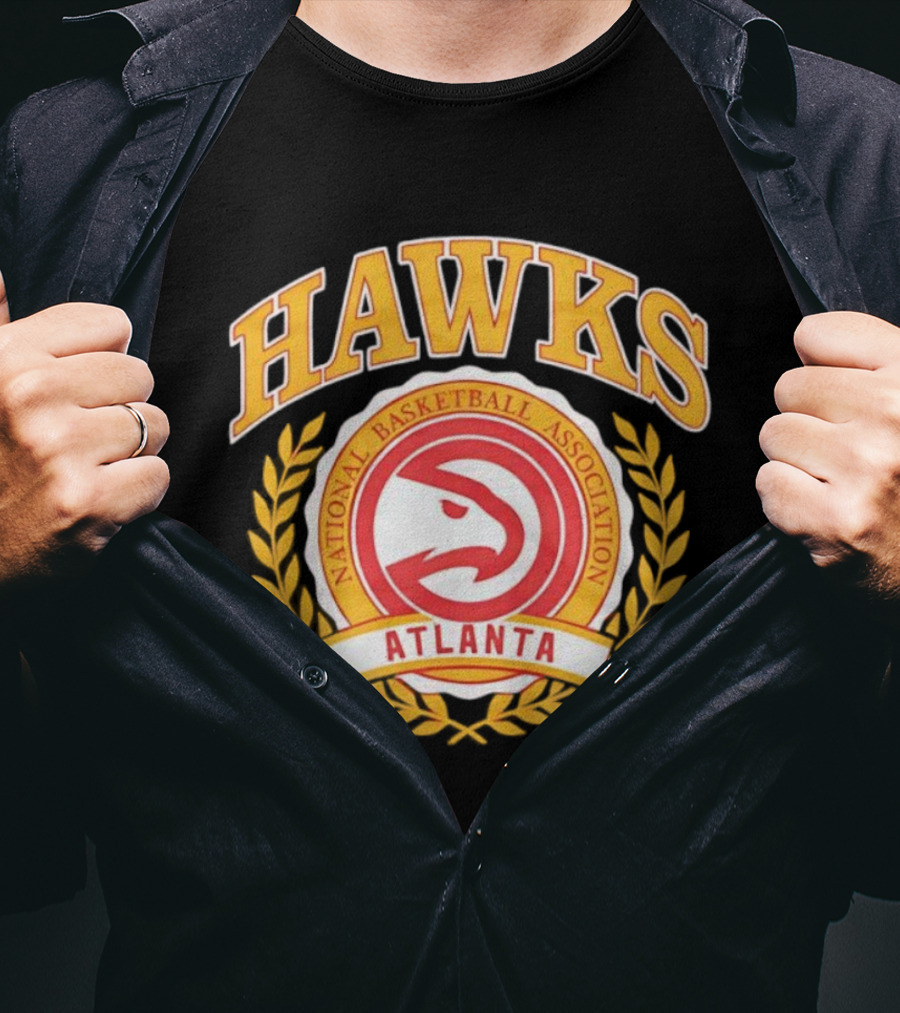 Atlanta Hawks National Basketball Association Crest T-Shirt