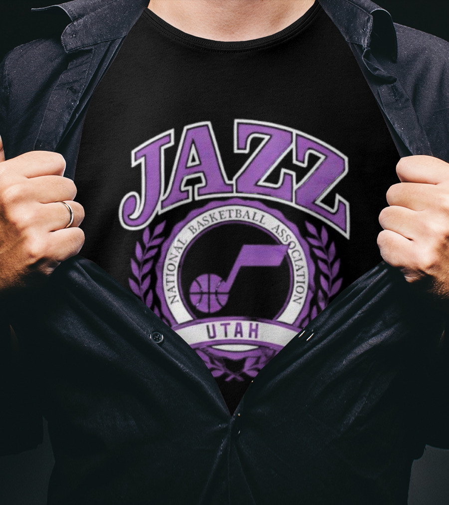 Jazz Utah National Basketball Association Crest T-Shirt