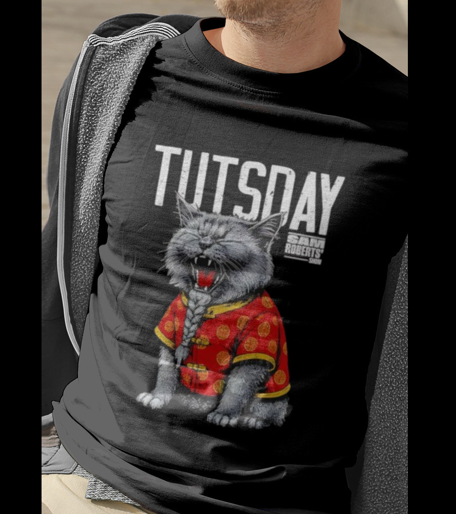 Tutsday Sam Roberts Show Cat Chinese Outfit T-Shirt