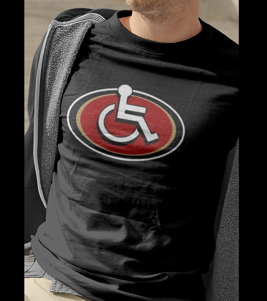 San Francisco 49ers NFL 2025 Accessibility Emblem T-Shirt